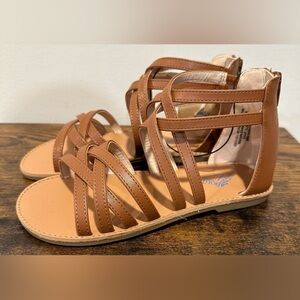 Thereabouts Big Girls Sofia Cognac Sandals NWT Size Big Girls 5